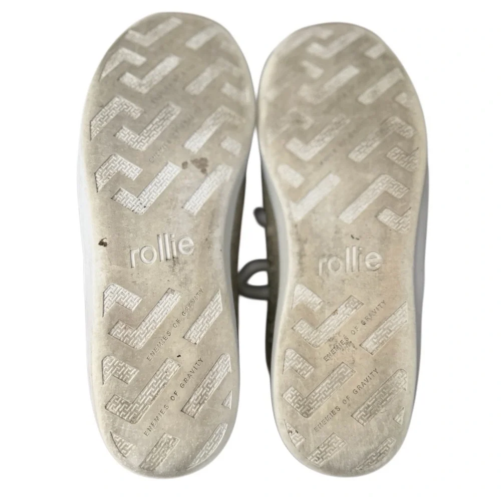 Rollie Prime D100240 Women's Metallic Leather Gold Sneakers Size 9